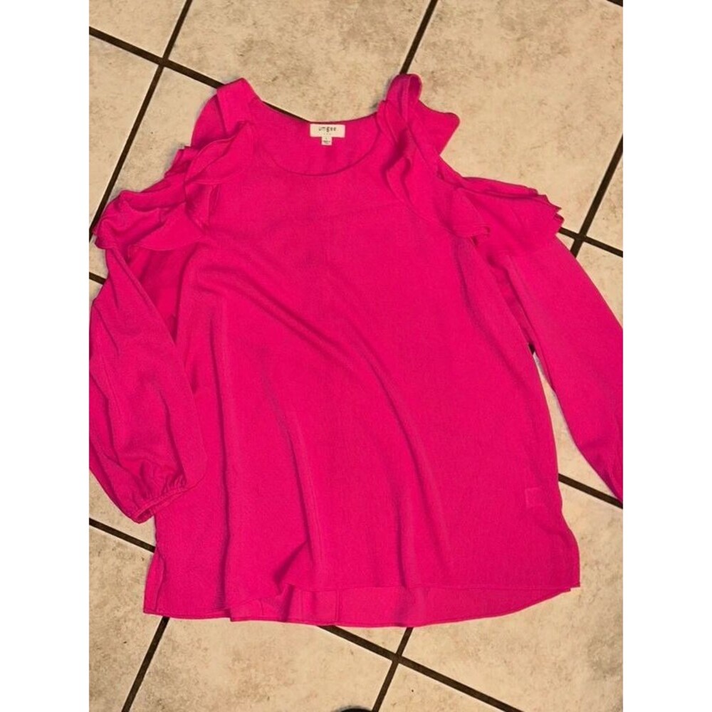 Women’s Pink Open Sleeve Umgee Top Size Large